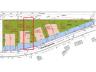 Perceel voor HOB (lot 4) - 393 m².  Breedte grond : 10,3 m - bouwbreedte : 7 m. - bouwdiepte : 17 m.
