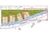 Perceel voor HOB (lot 7) - 993 m².  Breedte grond : 55,80 m - bouwbreedte : 7,8 m. - bouwdiepte : 12